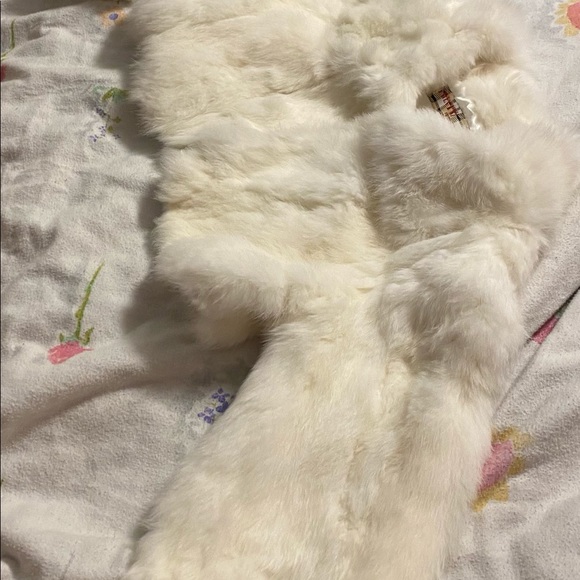 Satin lined Rabbit Fur Coats - Picture 7 of 10
